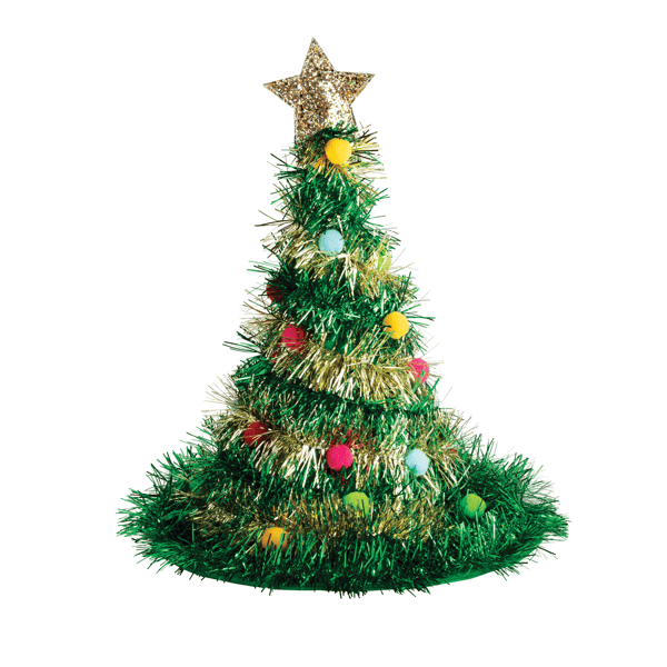 Green Singing Tinsel Hat