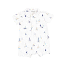 Load image into Gallery viewer, Sailboats Blue Shortie