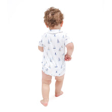 Load image into Gallery viewer, Sailboats Blue Shortie