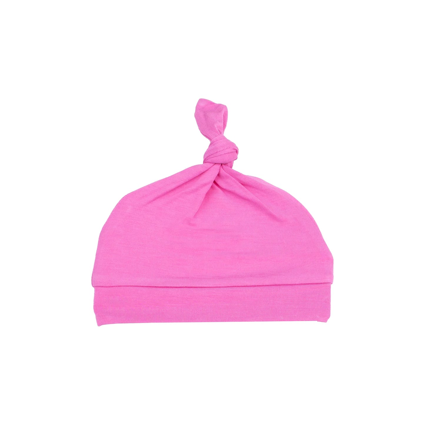 Solid Strawberry Moon Knotted Hat
