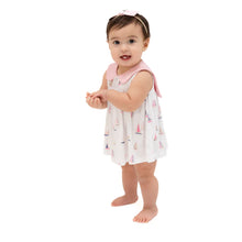 Load image into Gallery viewer, Sailboats Pink Sailor Bodysuit Dress