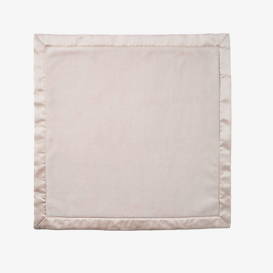 Pink Satin Trim Fleece Security Blanket 20X20