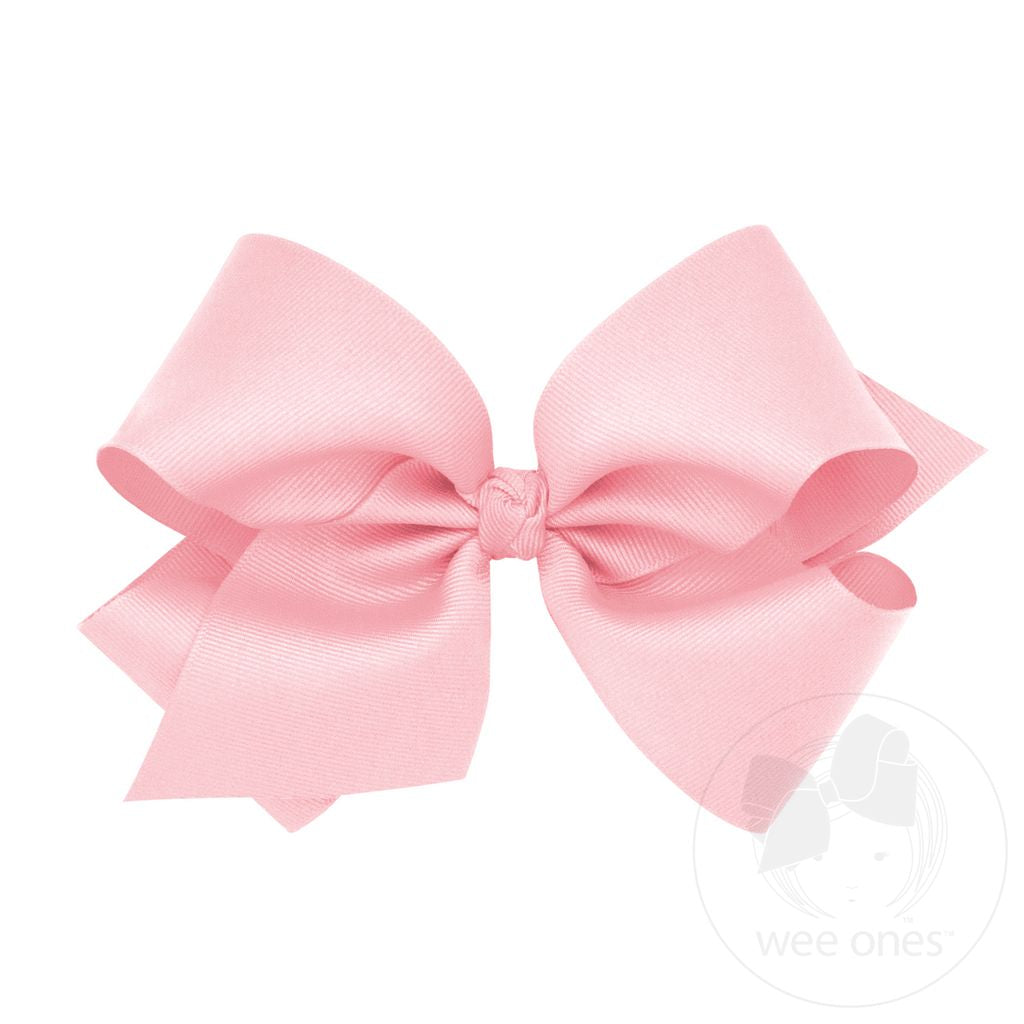 Wee Ones King Grosgrain Bow Light Pink
