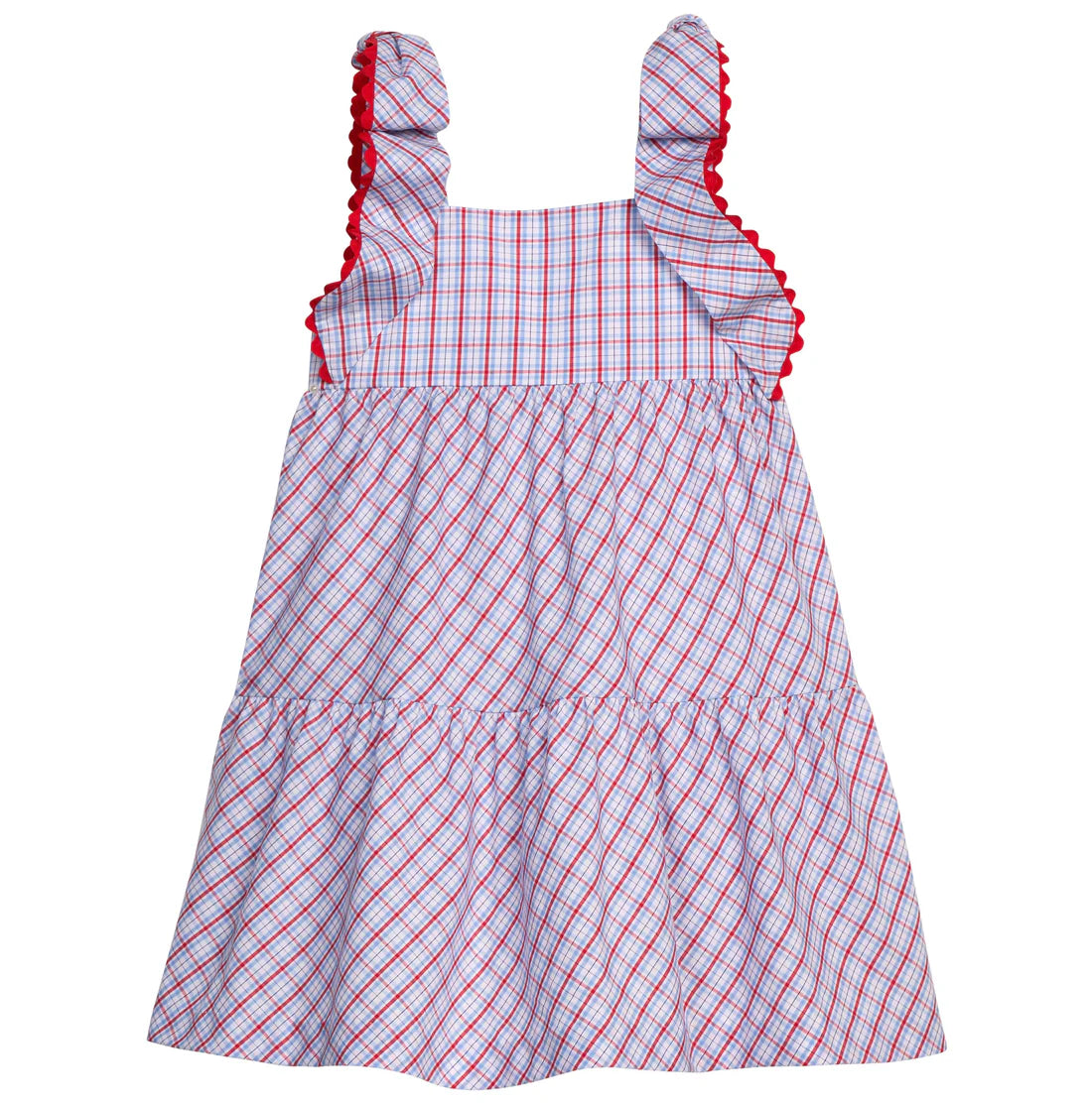 Katherine Dress - Patriotic Plaid