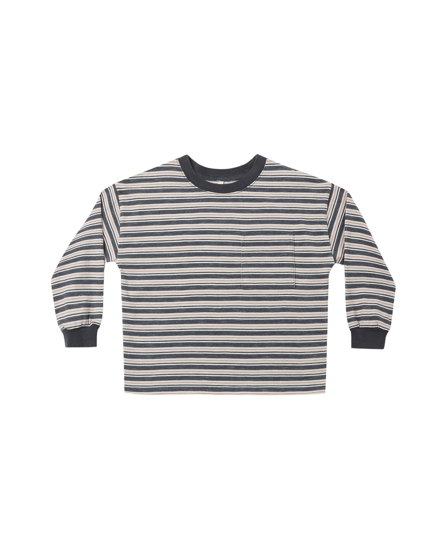 Relaxed Long Sleeve Tee Blue Stripe