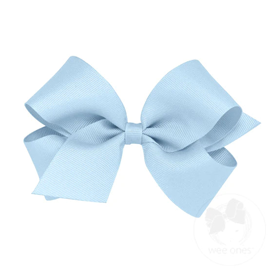 Medium Classic Grosgrain Bow Millennium Blue