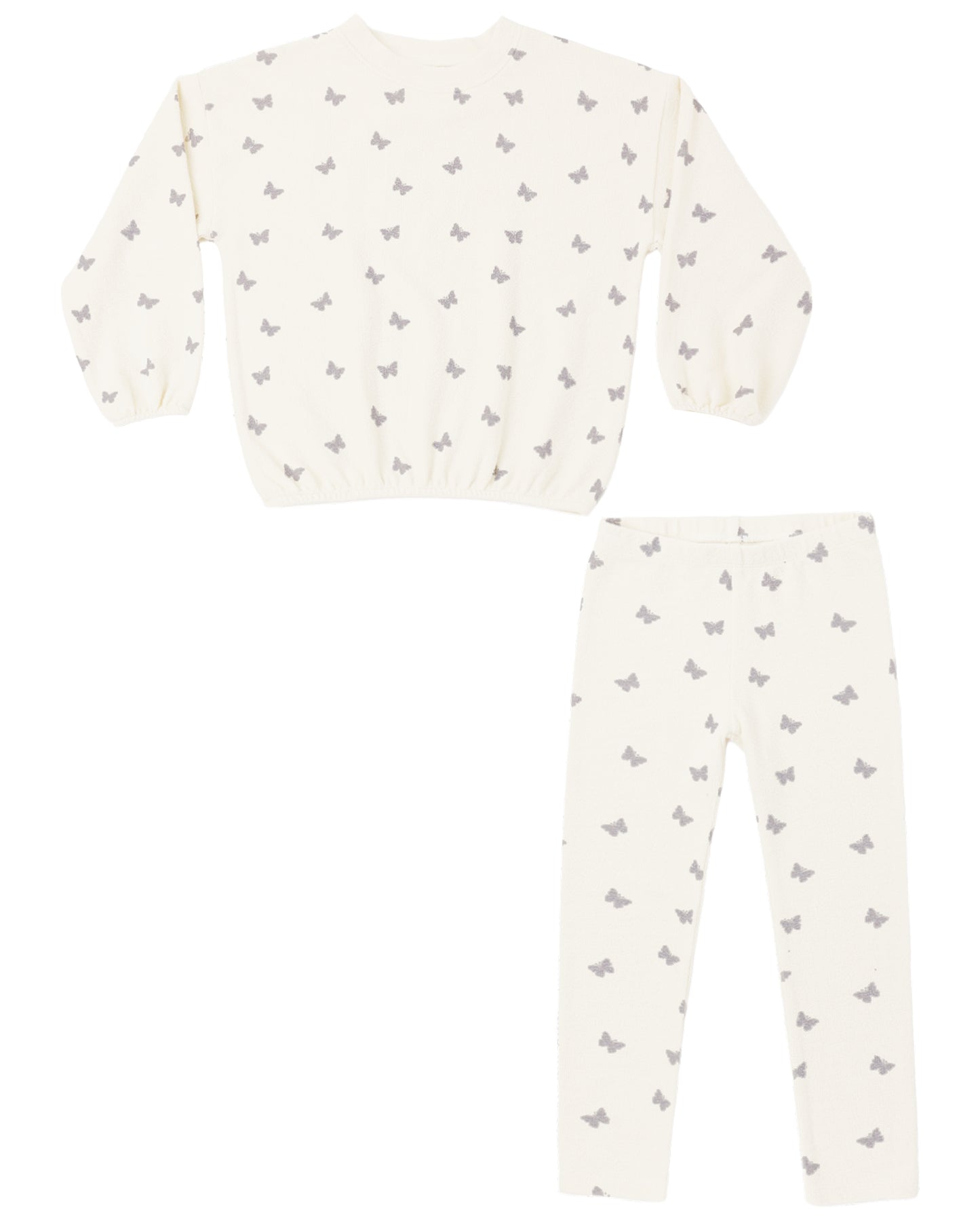 Spongey Knit Set Butterfly