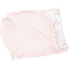 Load image into Gallery viewer, Vintage Rocking Hourse Ruffle Receiving Blanket