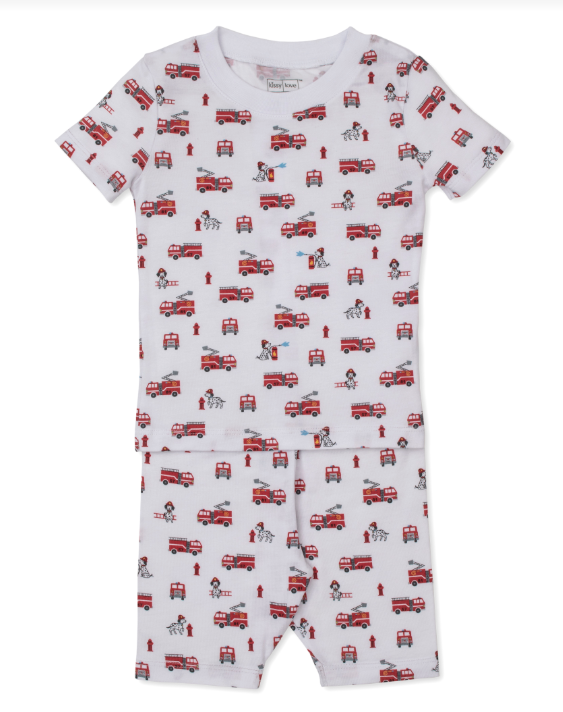 Short PJ Set Snug Print Brave Firefighters