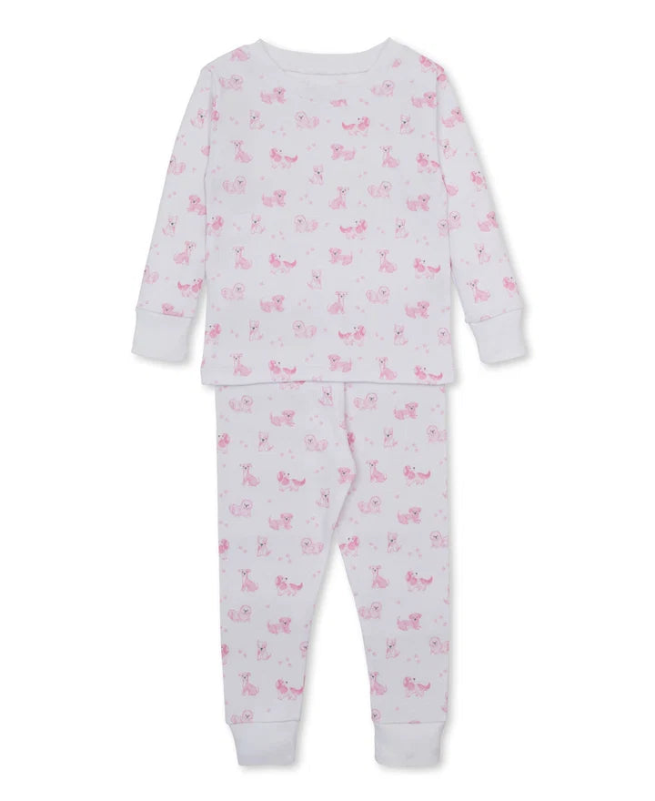 Puppy Paws Pajama Set Pink
