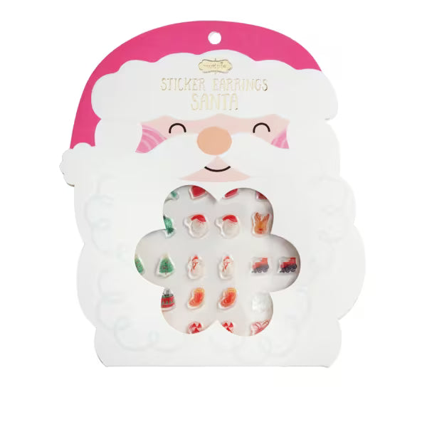 Santa Sticker Earrings