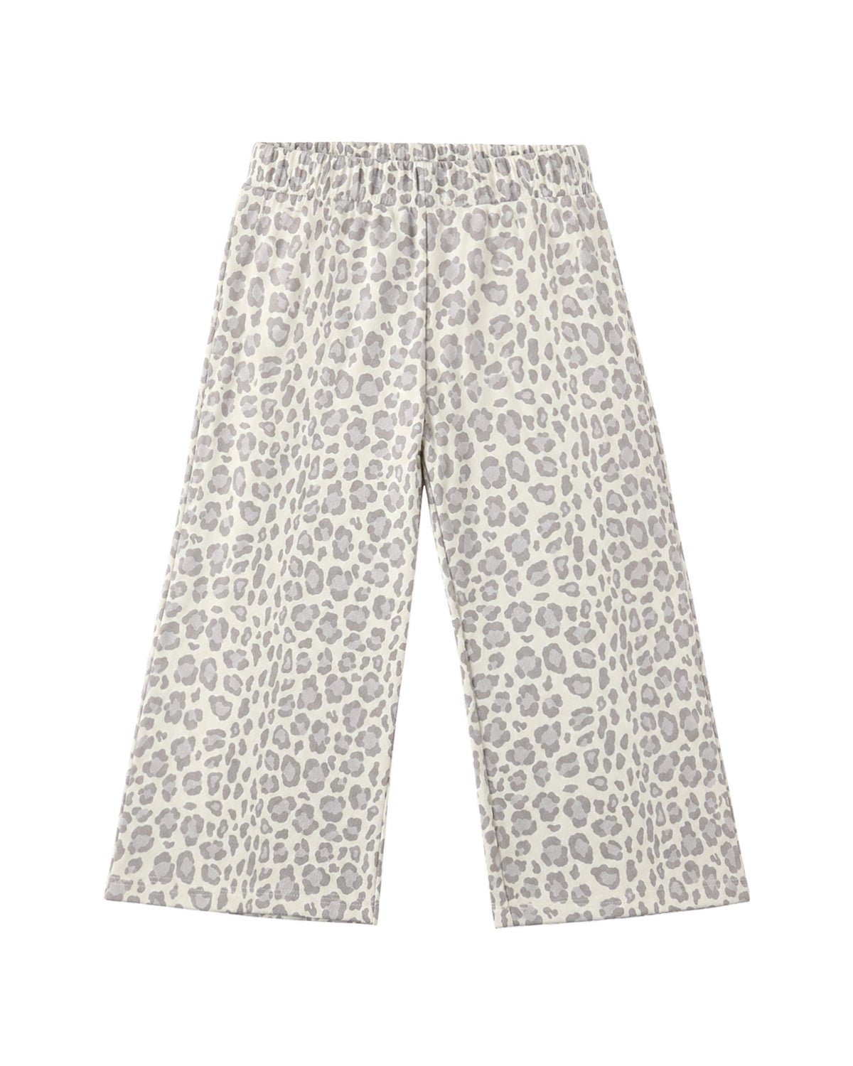 Wide Leg Sweatpant Blue Leopard