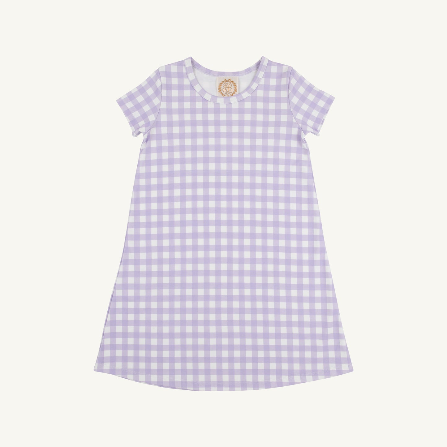 Polly Play Dress SS Lauderdale Lavender Gingham