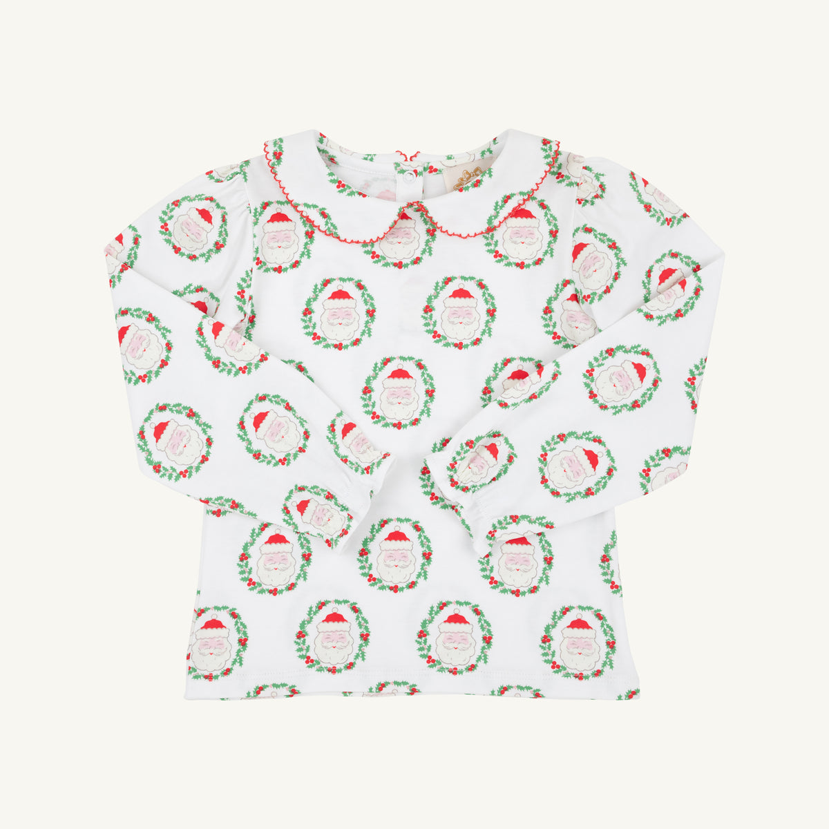 Maude's Peter Pan Collar Shirt North Pole Portrait