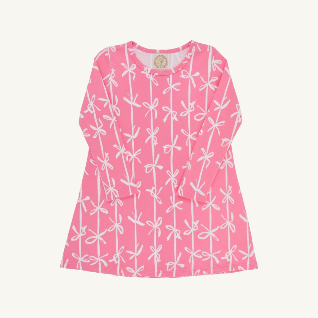 Braselton Bow Long Sleeve Polly Play Dress