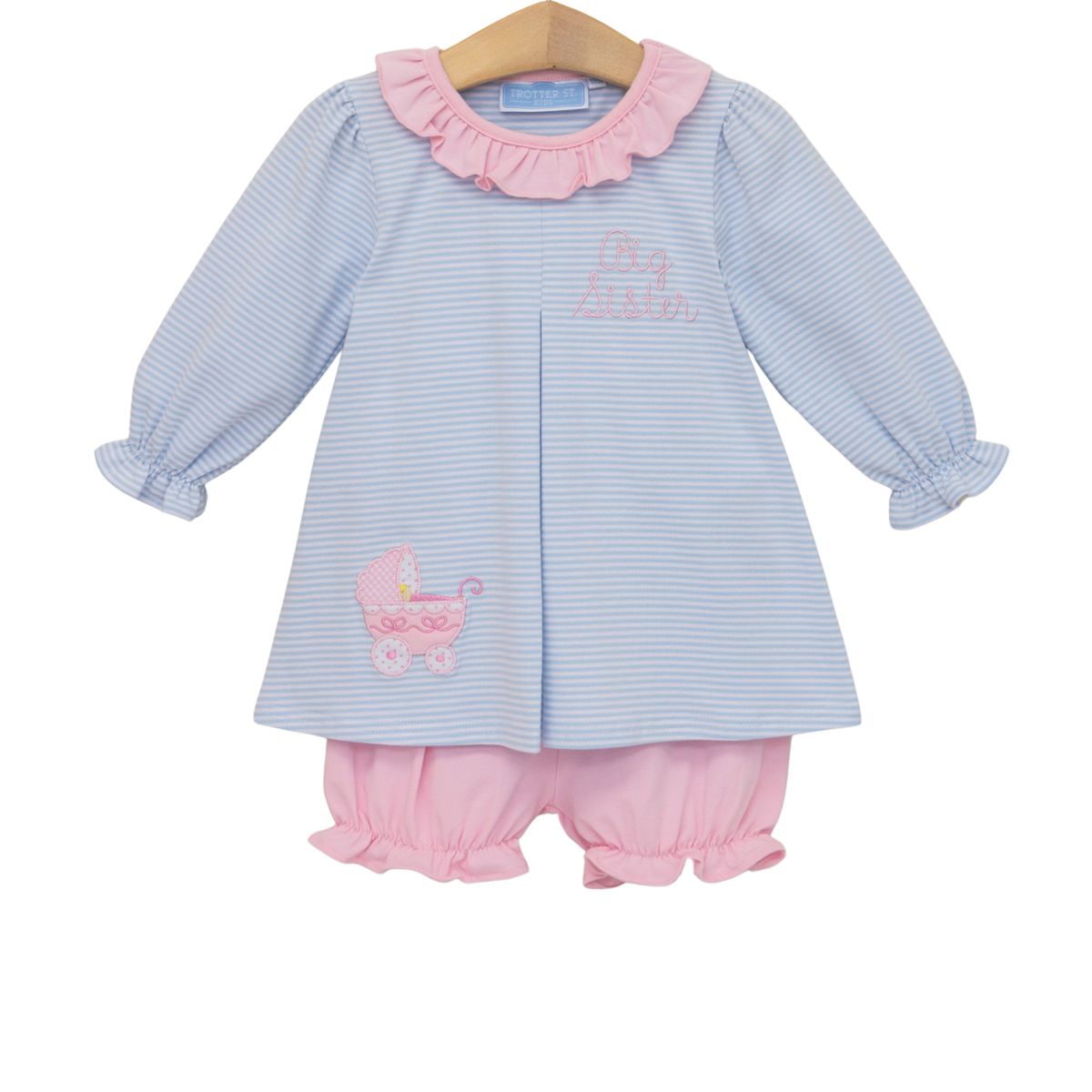 Big Sister Applique Bloomer Set