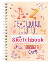 Load image into Gallery viewer, A to Z Devotional Journal and Sketchbook for Courageous Gir
