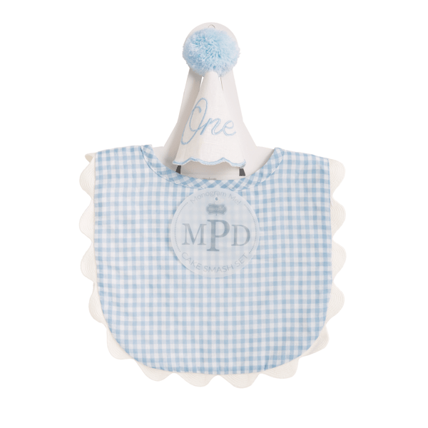 Blue Gingham Cake Smash Set