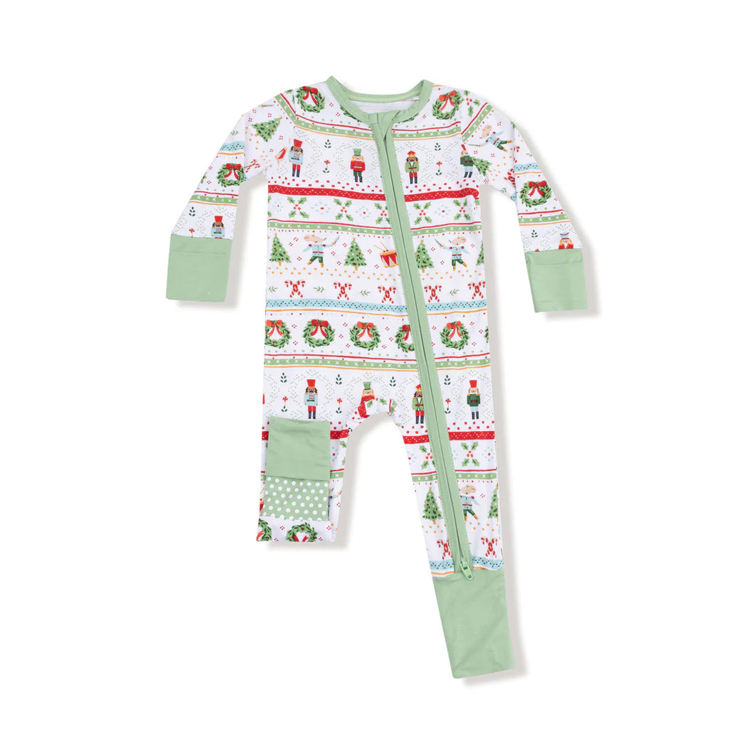 Nutcracker Fair Isle 2 Way Zipper Romper