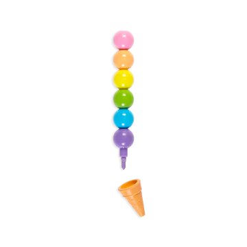 Rainbow Scoops Erasable Crayons