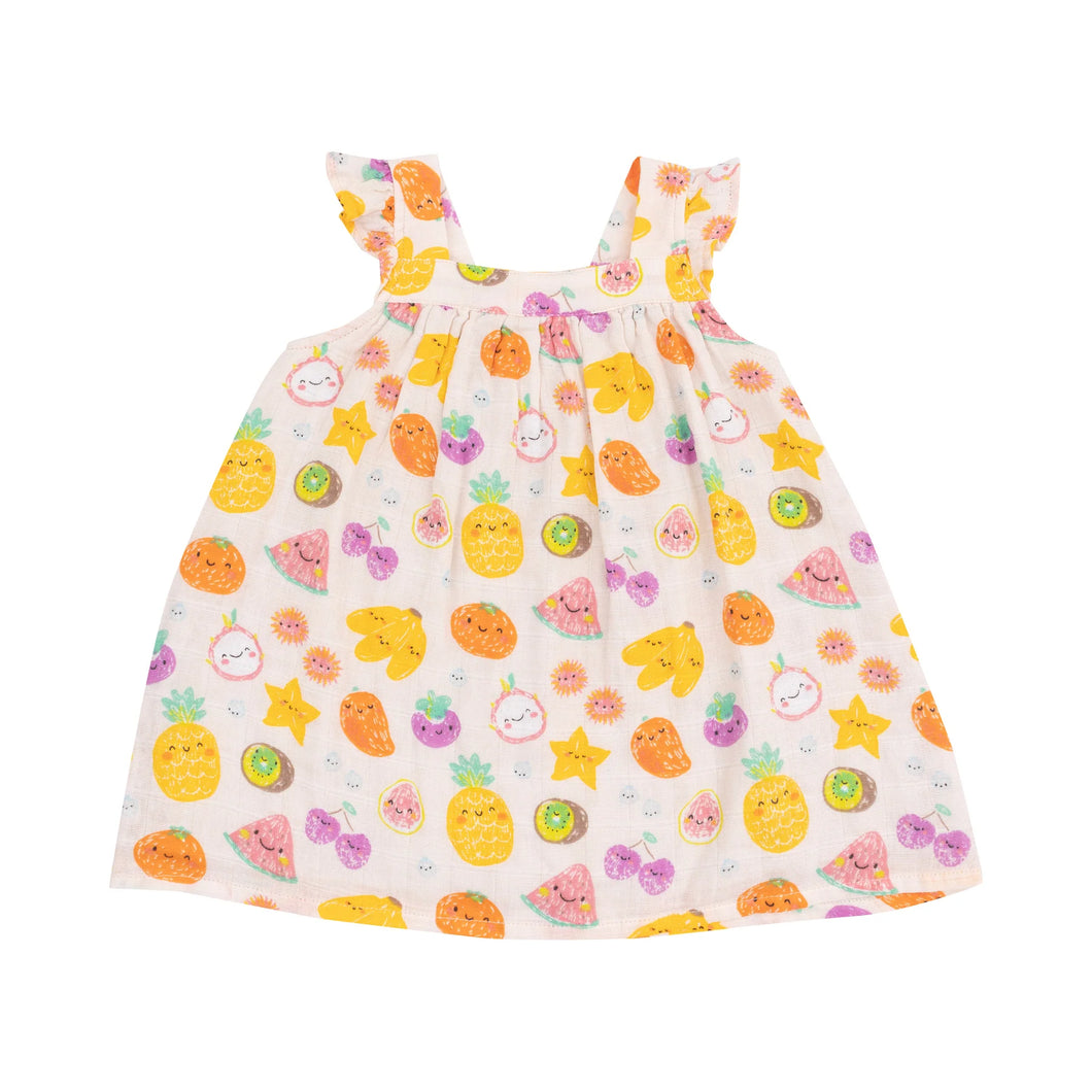 Tropical Market Fruit Sundress
