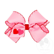 Load image into Gallery viewer, Med Valentine Heart GG Stitch Bow
