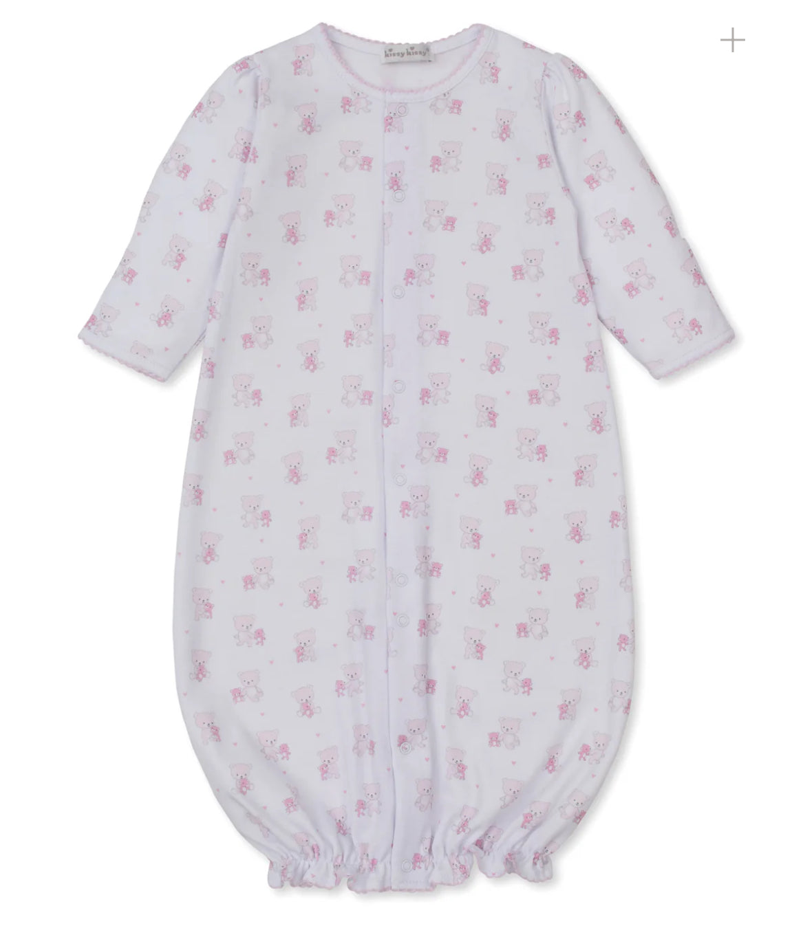 Convertible Gown Teddy Bear Love Pink