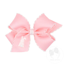 Load image into Gallery viewer, Pink King Puff Tail Bunny Bow
