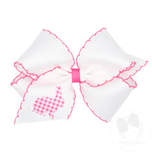 Load image into Gallery viewer, Pink King Gingham Bunny Bow Stitch
