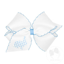 Load image into Gallery viewer, Blue King Gingham Bunny Bow Stitch
