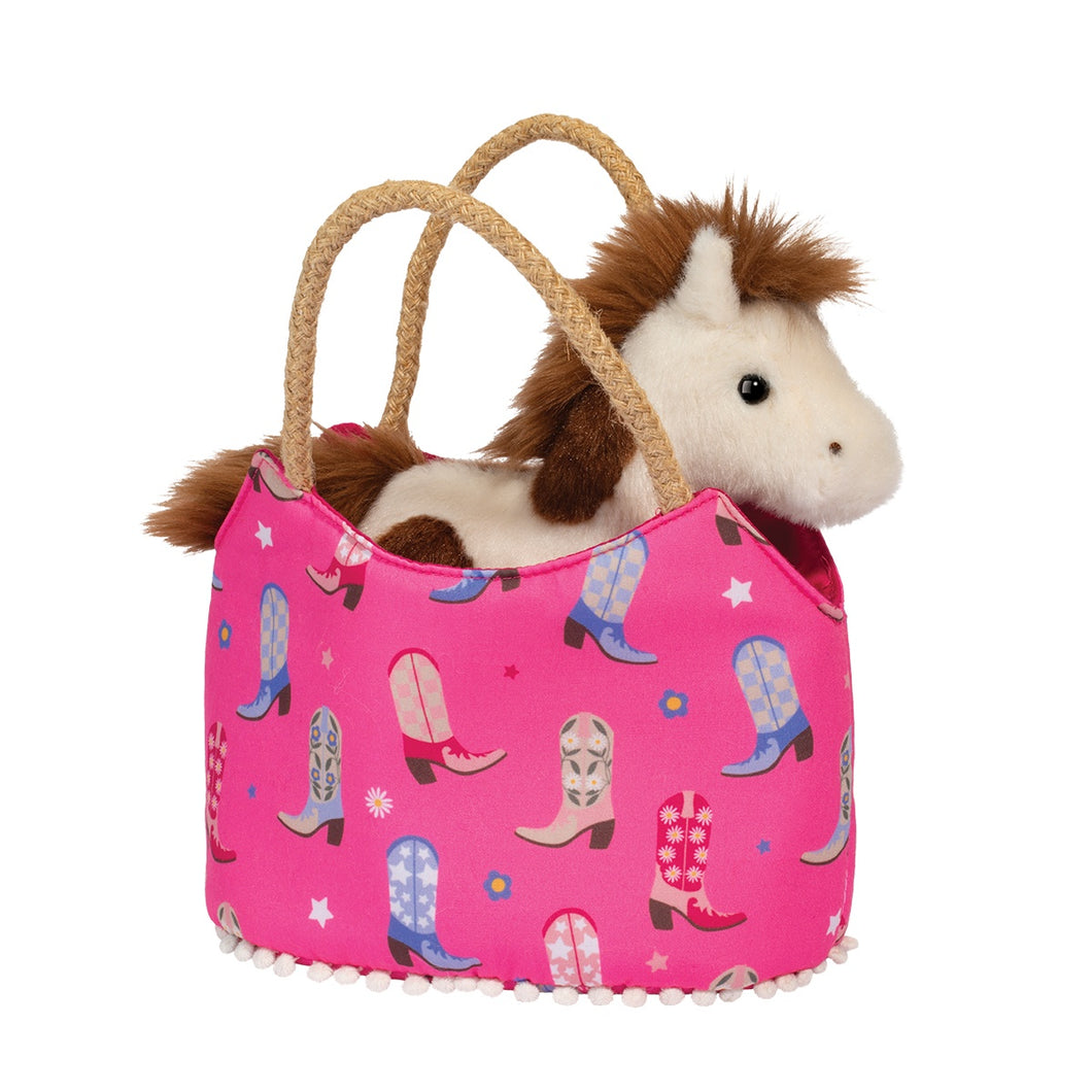 Cowgirl Boots Sak w/Horse
