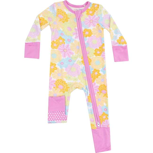 Sunny Dahlias 2 Way Zipper Romper