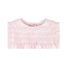 Load image into Gallery viewer, Fully Smocked Dress with Lace: Pink
