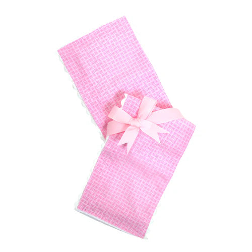 Pink Fabric Burp Cloth