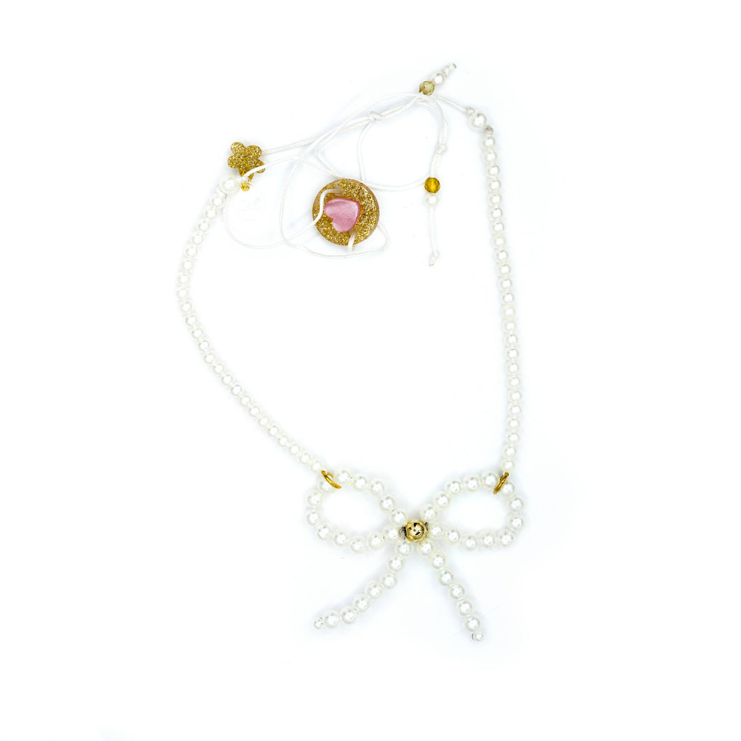 Pearl Bow Necklace