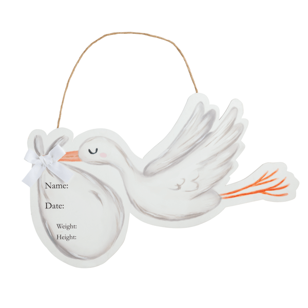 Stork Personalized Door Hanger