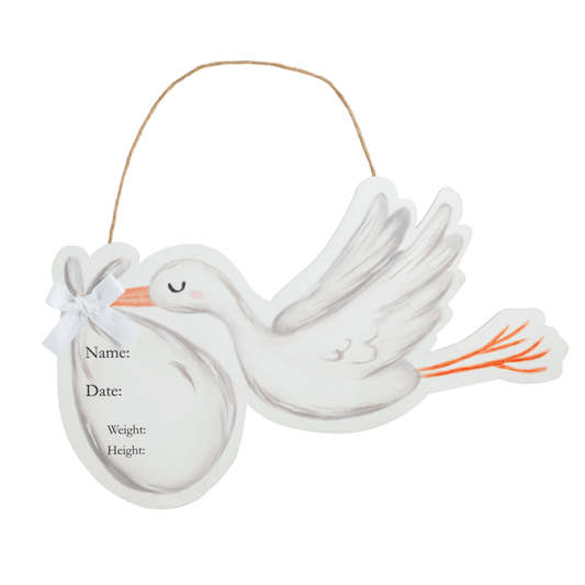 Stork Personalized Door Hanger