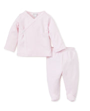 Load image into Gallery viewer, Stripes Footed Pant Set Light Pink
