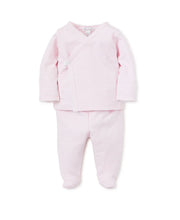 Load image into Gallery viewer, Stripes Footed Pant Set Light Pink
