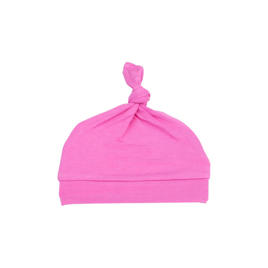 Solid Strawberry Moon Knotted Hat