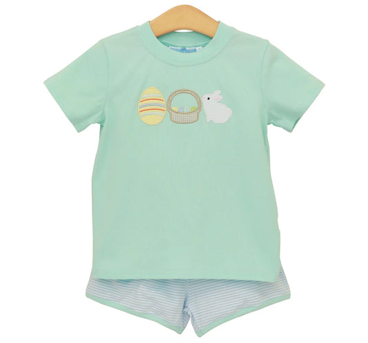 Bunnies & Basket Boys Short Set