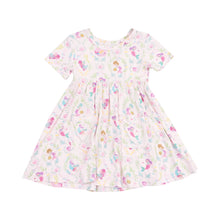 Load image into Gallery viewer, Mermaid Short Sleeve Twirly Dress

