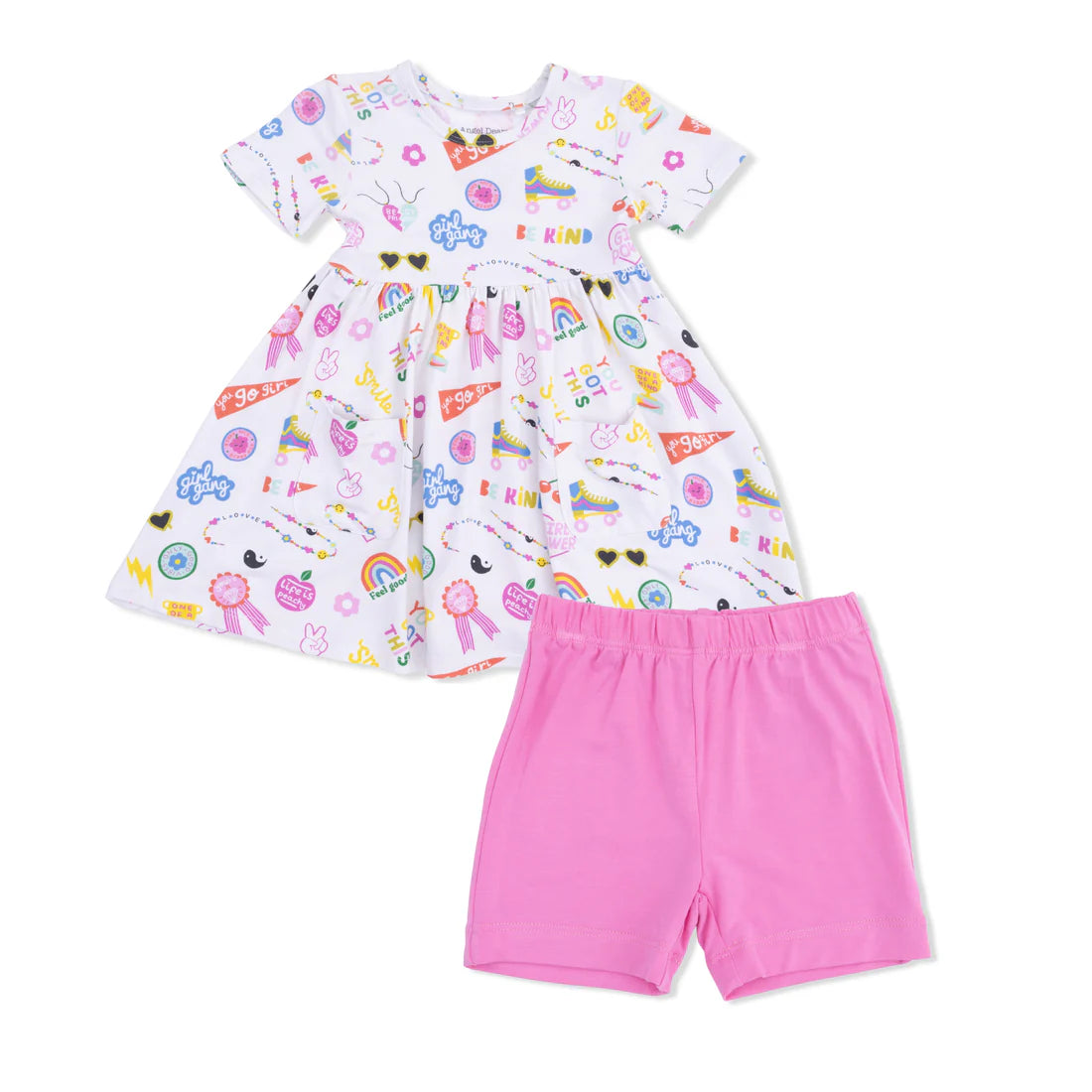 Girl Power- Twirly Dress with Cartwheel Shorts