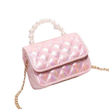 Load image into Gallery viewer, Mini Spring Pastel Clutch Purse with Crossbody Gold Chain
