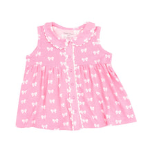 Load image into Gallery viewer, Pink Bows The Jill Peter Pan Button Front Dress

