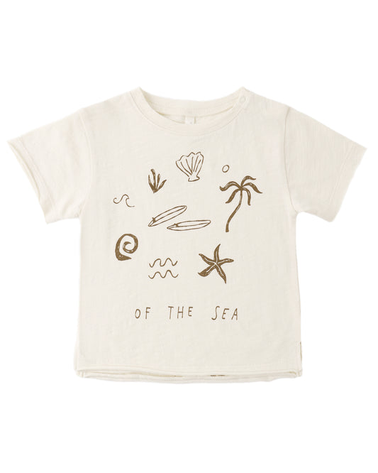 Raw Edge Tee Of the Sea