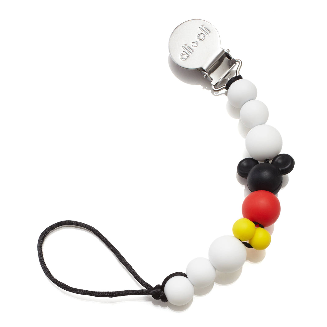 Ali+Oli Silicone Pacifier Clip (Mouse)