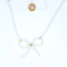 Load image into Gallery viewer, Pearl Bow Necklace
