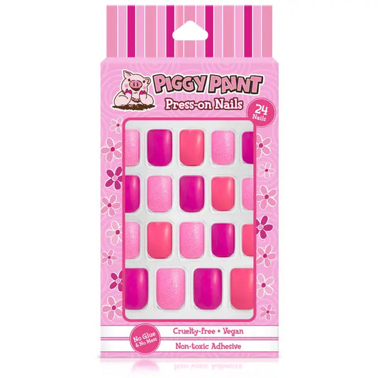 Pretty in Pink Piggy Press On Nails
