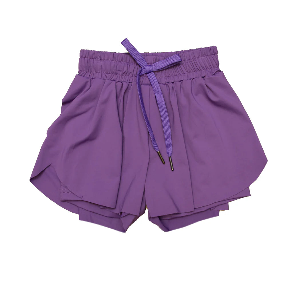 Purple Butterfly Swing Short